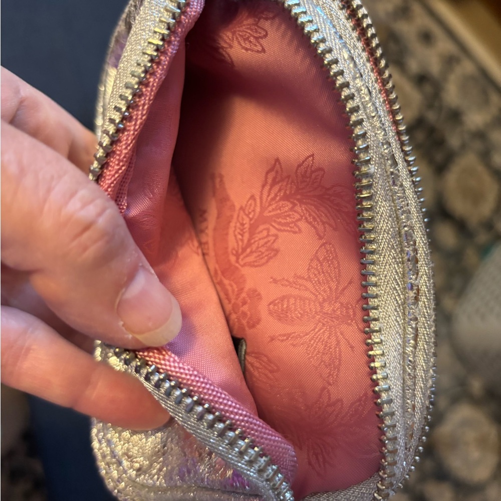 My Flat in London Silver Clutch with Jeweled Bow Accent - Picture 9 of 16